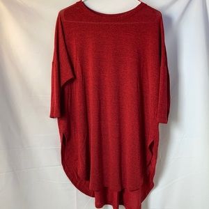 NWOT Papillon tunic style 3/4 sleeve top size M.